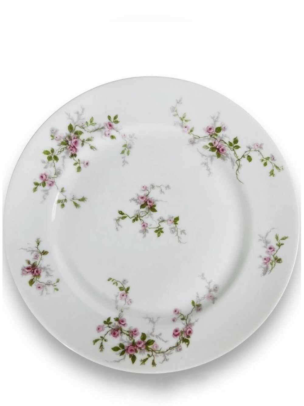 Theodore Haviland Limoges Pink Floral Plate France Vintage 8.5